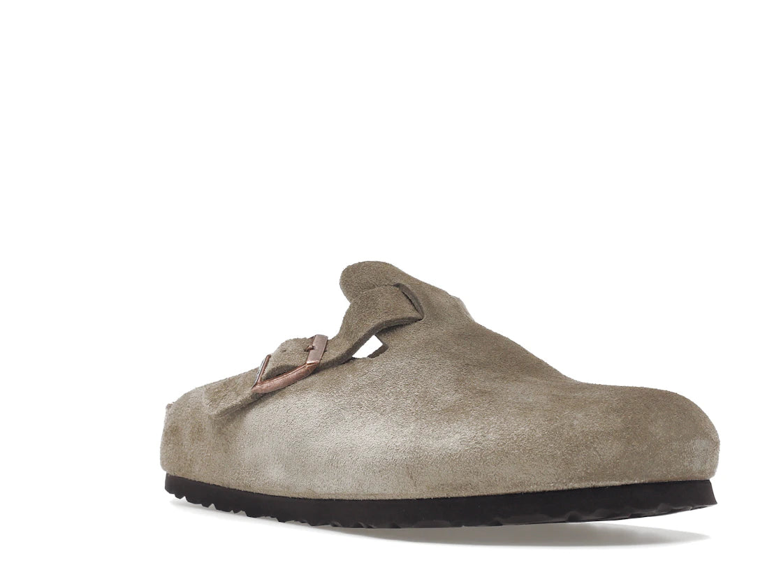 Birkenstock Boston Soft Footbed Suede Taupe