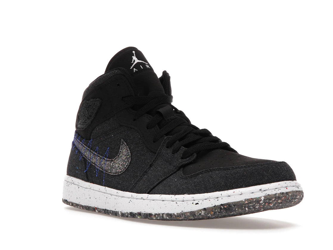 Jordan 1 Mid Crater Black