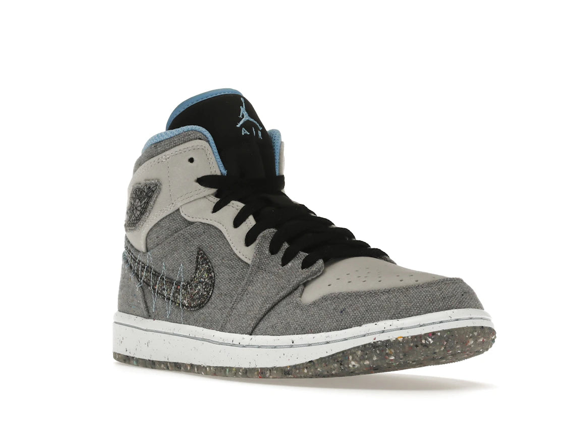 Jordan 1 Mid Crater Grey University Blue