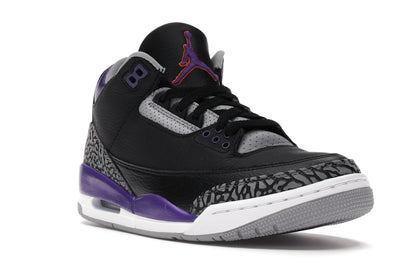 Jordan 3 Retro Black Court Purple