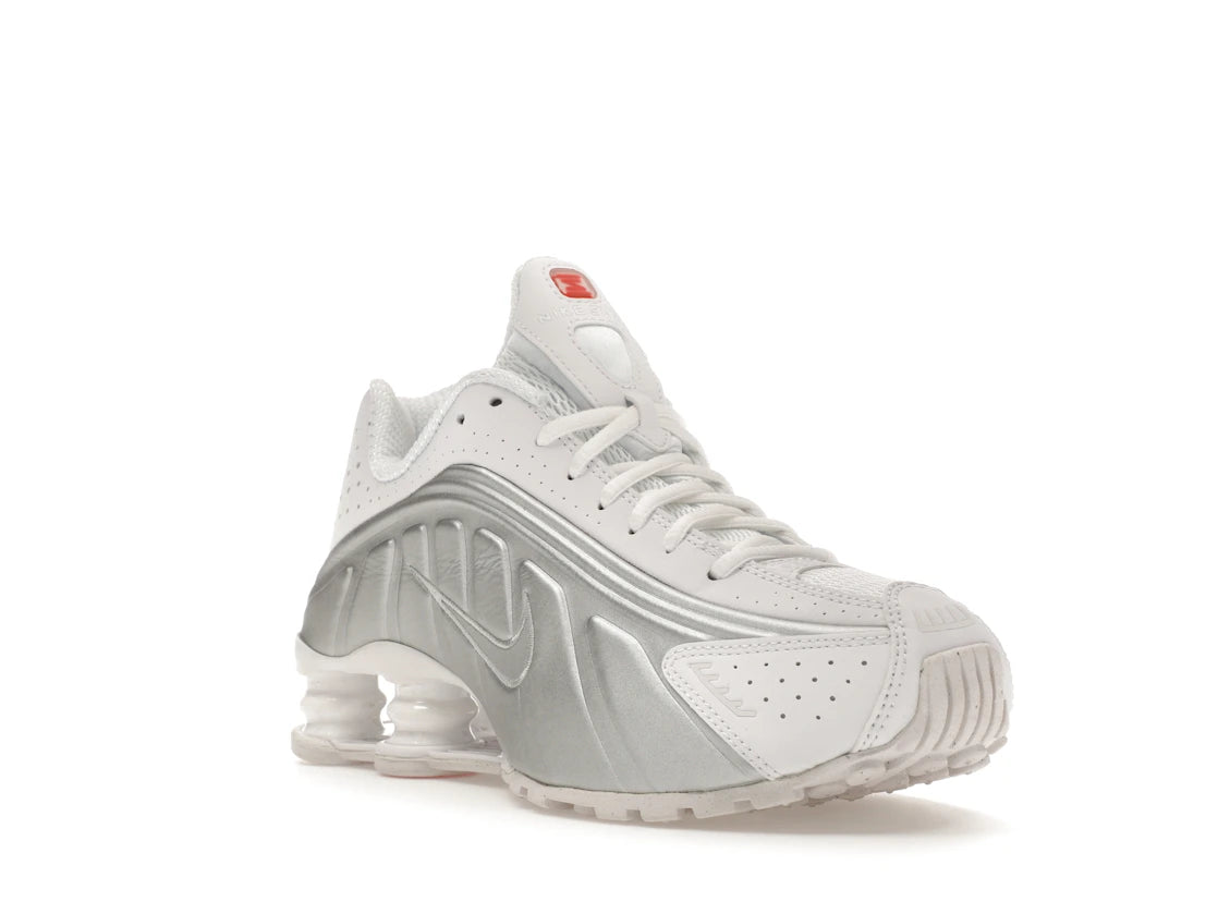 Nike Shox R4 White Metallic Silver
