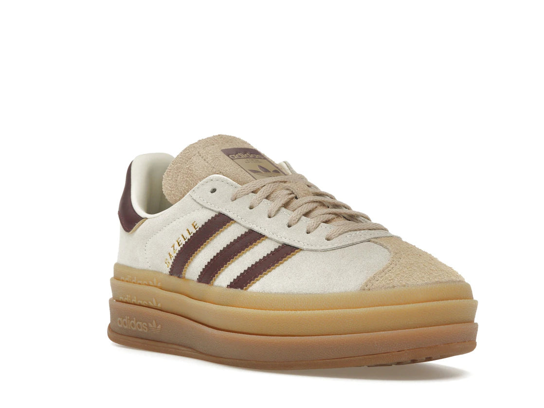 adidas Gazelle Bold Cream White Maroon
