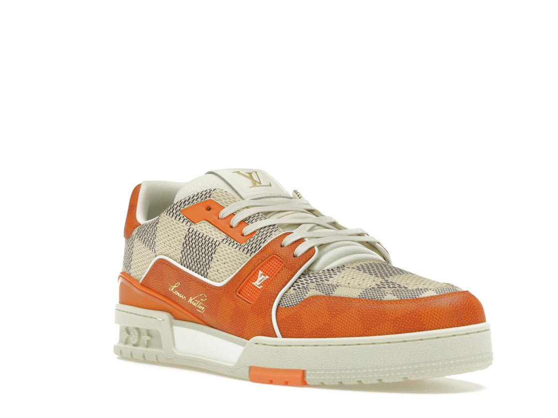 Louis Vuitton LV Trainer Damier White Orange