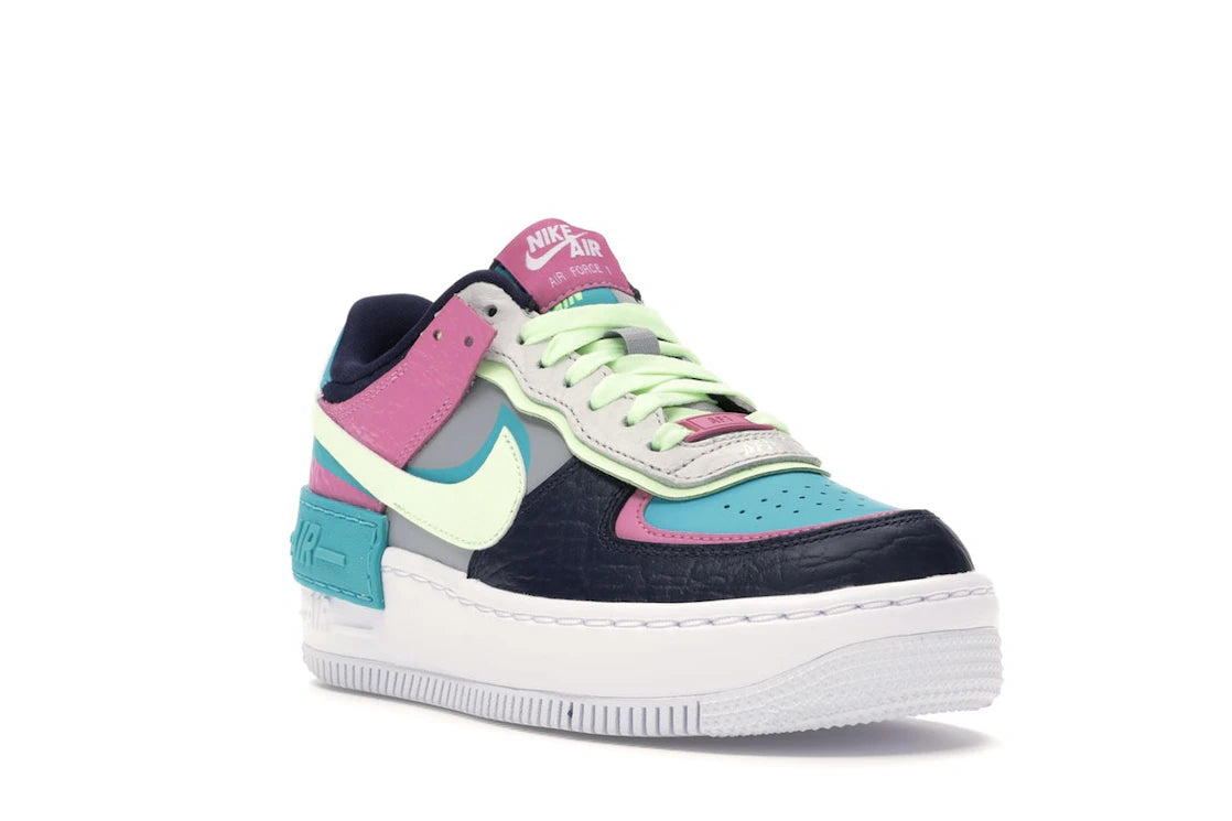 Nike Air Force 1 Low Shadow Barely Volt Oracle Aqua