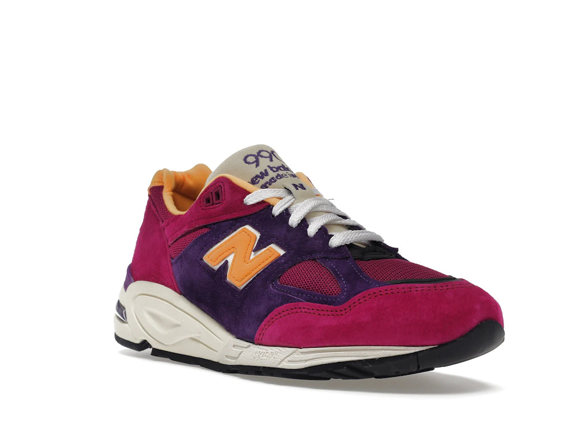 New Balance 990v2 MiUSA Teddy Santis Purple Yellow