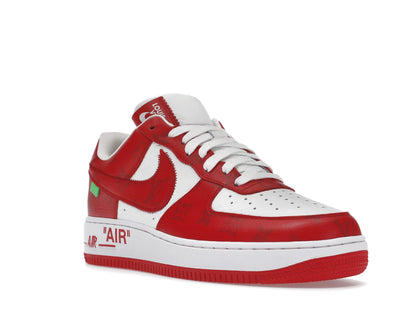 Louis Vuitton Nike Air Force 1 Low By Virgil Abloh White Red