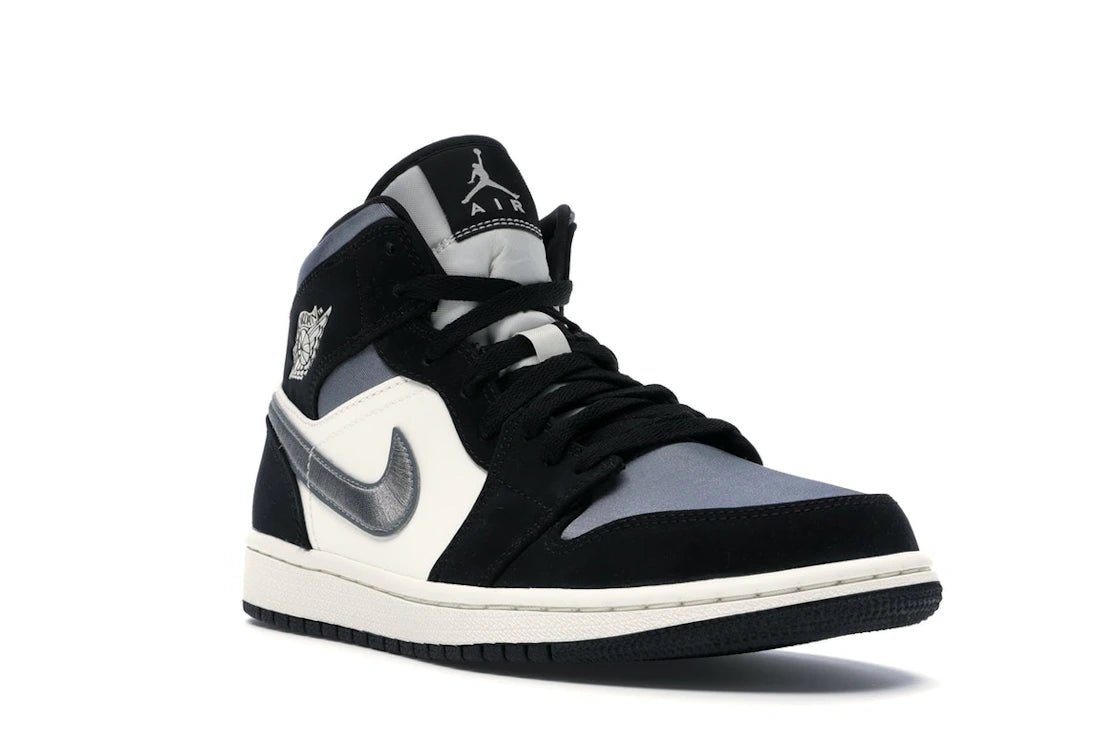 Jordan 1 Mid Satin Gray Toe (Men's)