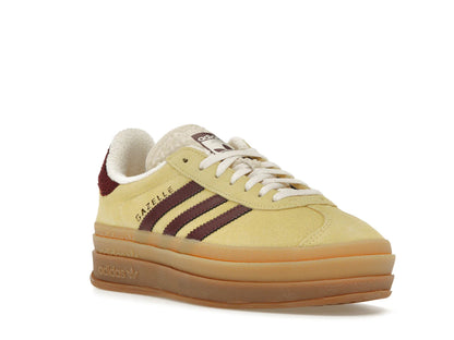 adidas Gazelle Bold Almost Yellow Maroon