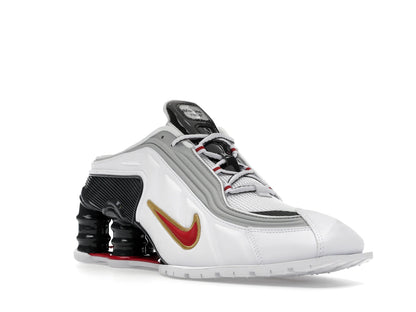 Nike Shox MR4 Mule Martine Rose Metallic Platinum Varsity Red