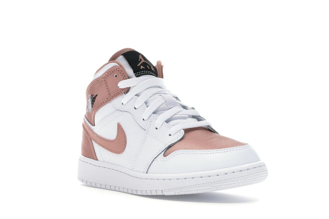 Jordan 1 Mid White Rose Gold
