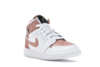 Jordan 1 Mid White Rose Gold
