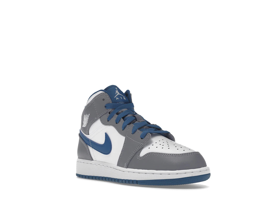 Jordan 1 Mid True Blue Cement