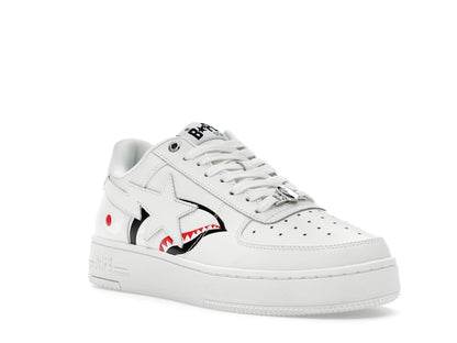 A Bathing Ape Bape Sta Low Shark Pack White