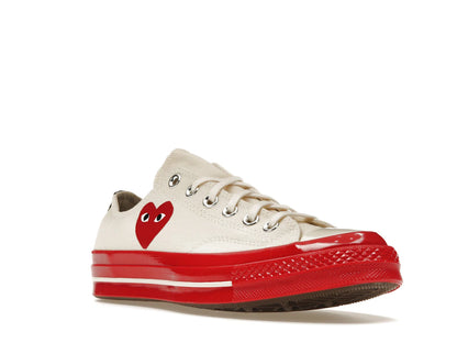 Converse Chuck Taylor All Star 70 Ox Comme des Garcons PLAY Egret Red Midsole