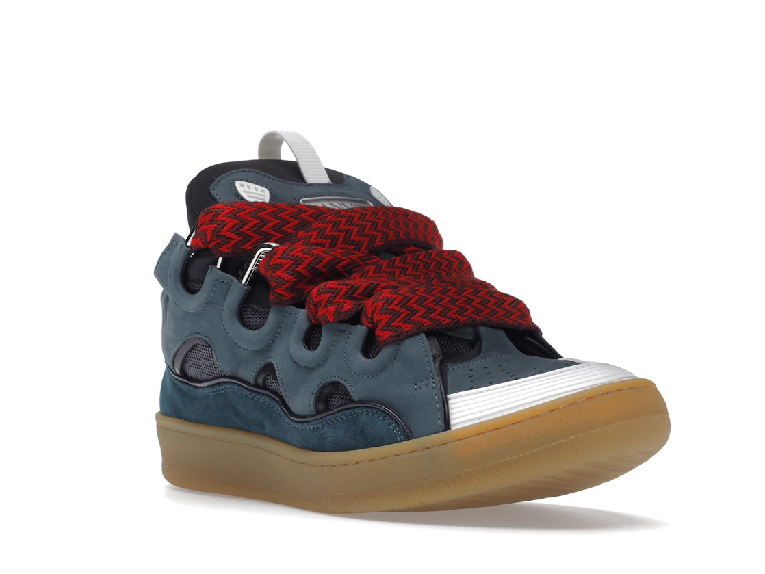 Lanvin Leather Curb Blue Grey
