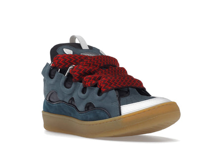 Lanvin Leather Curb Blue Grey
