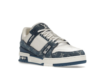 Louis Vuitton LV Trainer Monogram Denim White Blue