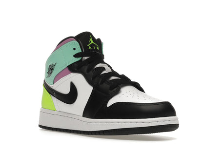 Jordan 1 Mid Pastel Black Toe