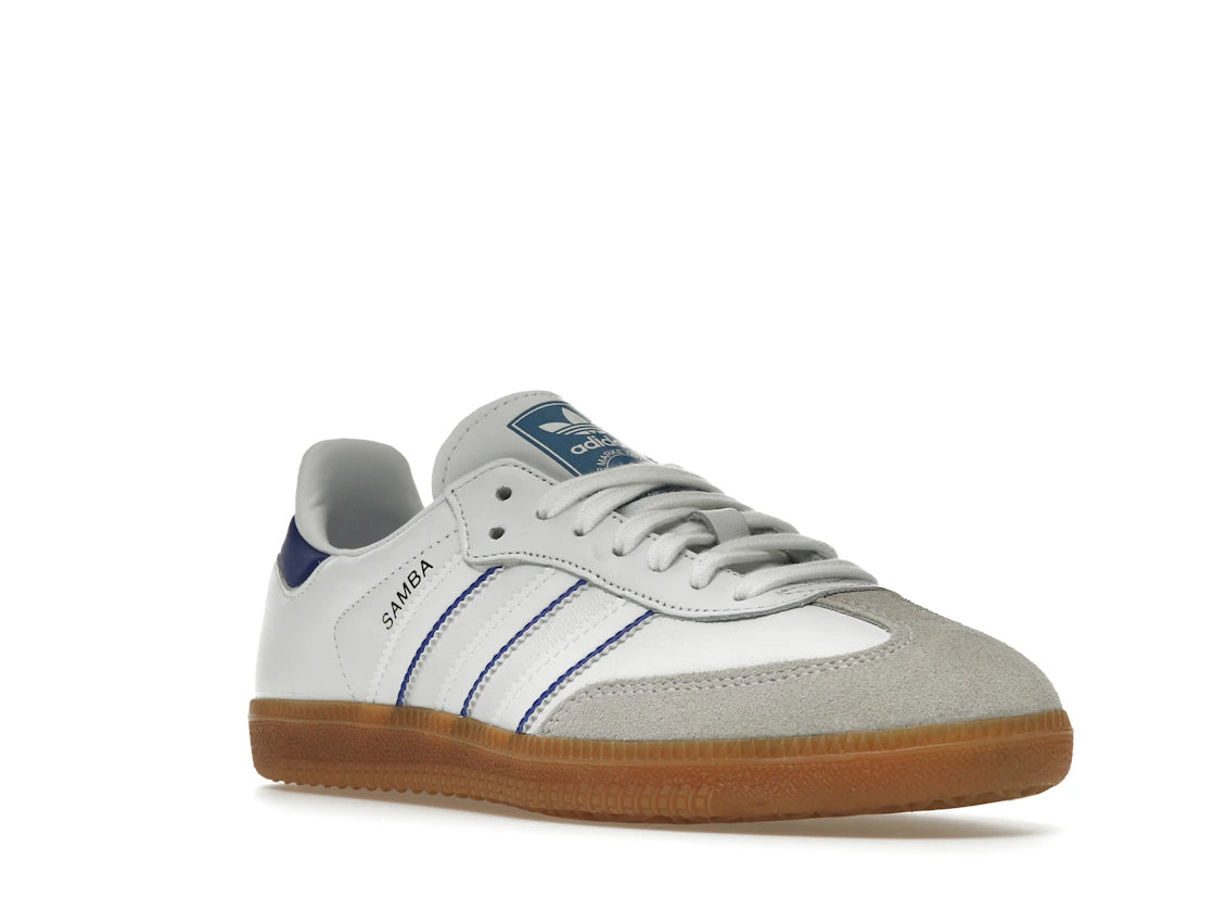 adidas Samba Leather Cloud White Lucid Blue