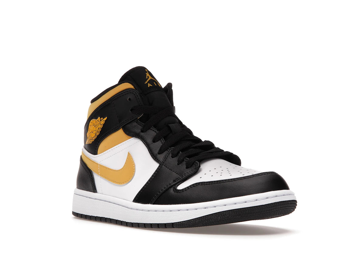 Jordan 1 Mid White Pollen Black