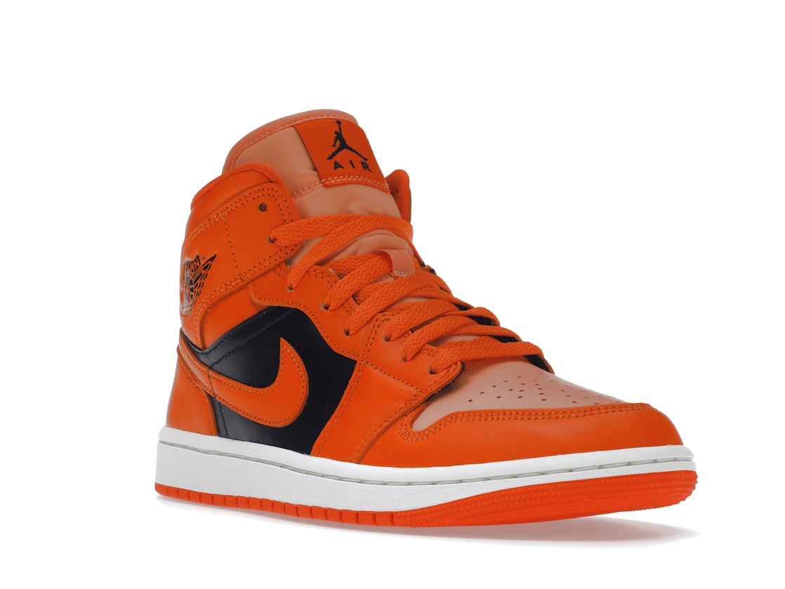 Jordan 1 Mid SE Rush Orange Crimson Bliss