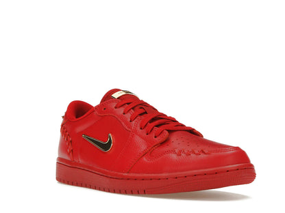 Jordan 1 Low Method of Make Gym Red Metallic Gold