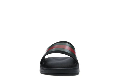 Gucci Rubber Slides Red Green