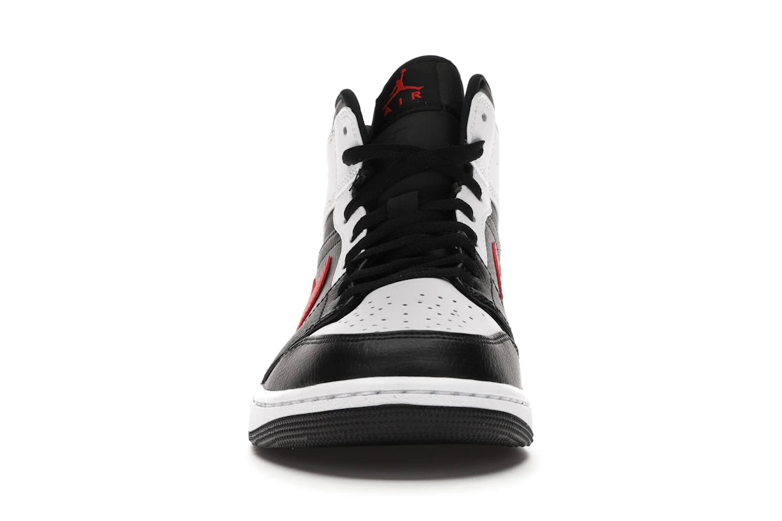 Jordan 1 Mid Black Chile Red White