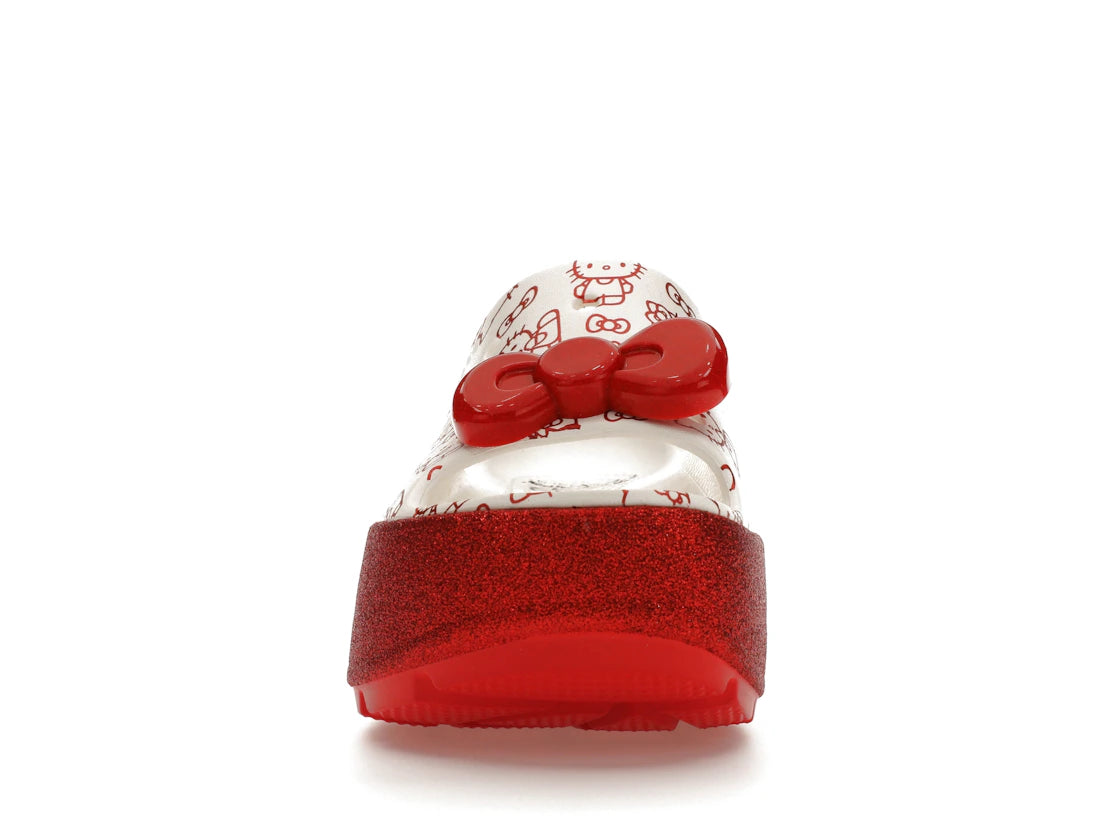 Crocs Stomp Slide Hello Kitty 50th Anniversary Red Glitter