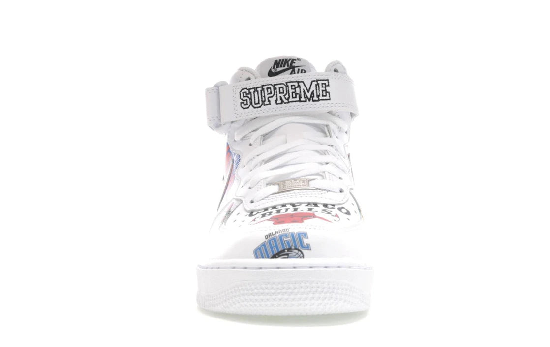 Nike Air Force 1 Mid Supreme NBA White