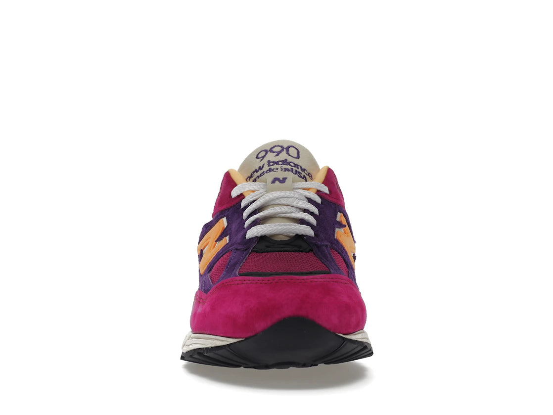 New Balance 990v2 MiUSA Teddy Santis Purple Yellow