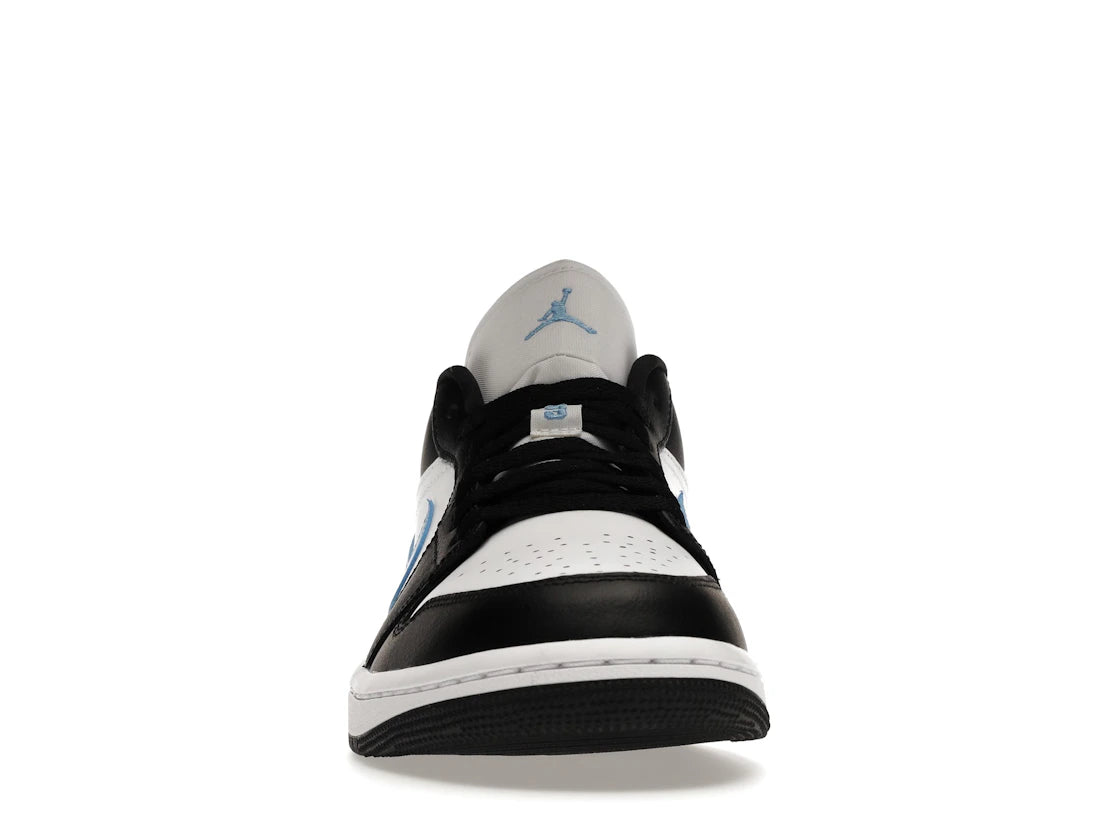 Jordan 1 Low Noir Bleu Université Blanc (Femme)