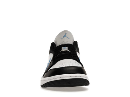 Jordan 1 Low Noir Bleu Université Blanc (Femme)