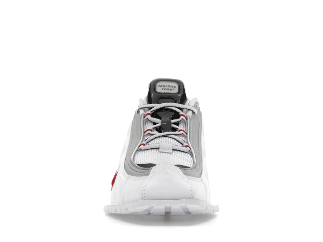 Nike Shox MR4 Mule Martine Rose Metallic Platinum Varsity Red