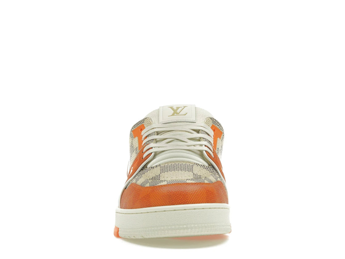 Louis Vuitton LV Trainer Damier White Orange