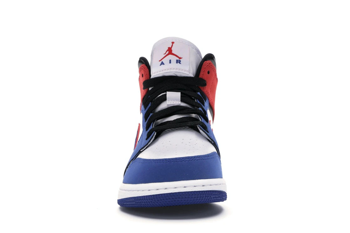 Jordan 1 Mid Rush Blue University Red