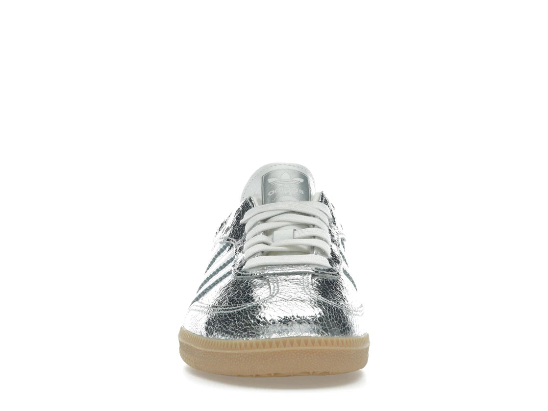 adidas Samba OG Silver Metallic Cracked Leather