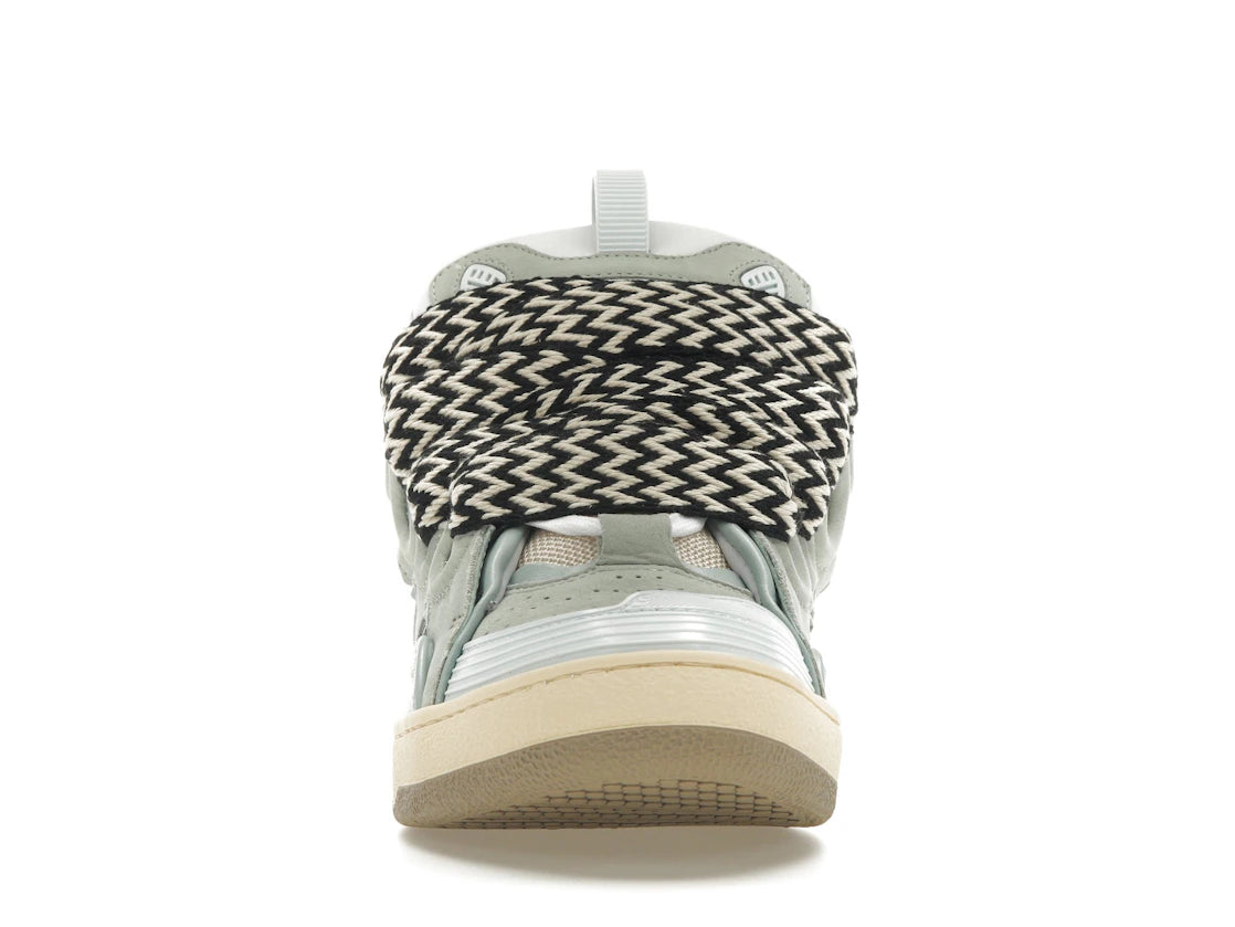 Lanvin Leather Curb Sneaker Light Blue