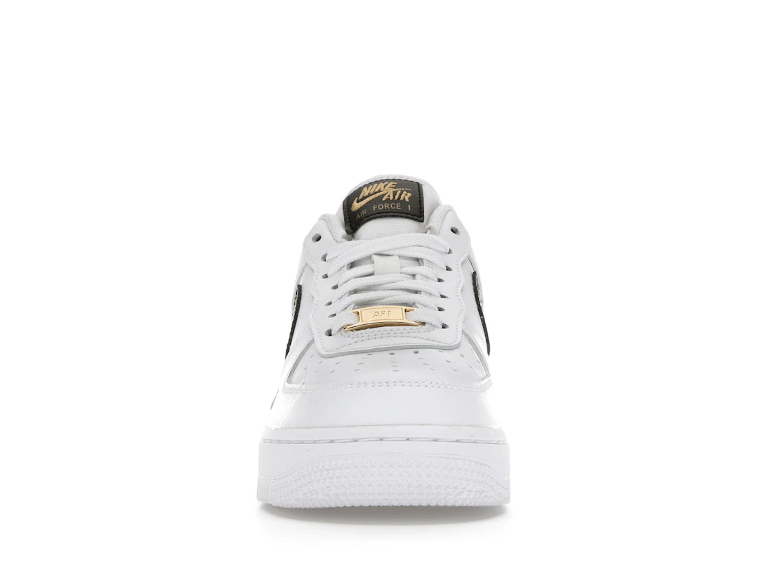 Nike Air Force 1 Low '07 Essential White Black Gold Mini Swoosh