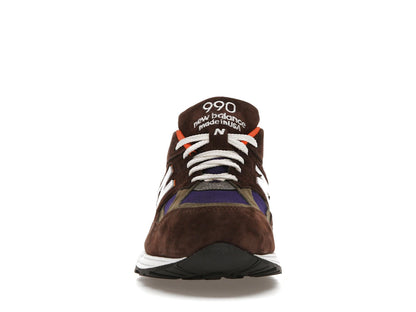 New Balance 990v2 MiUSA Brown Purple