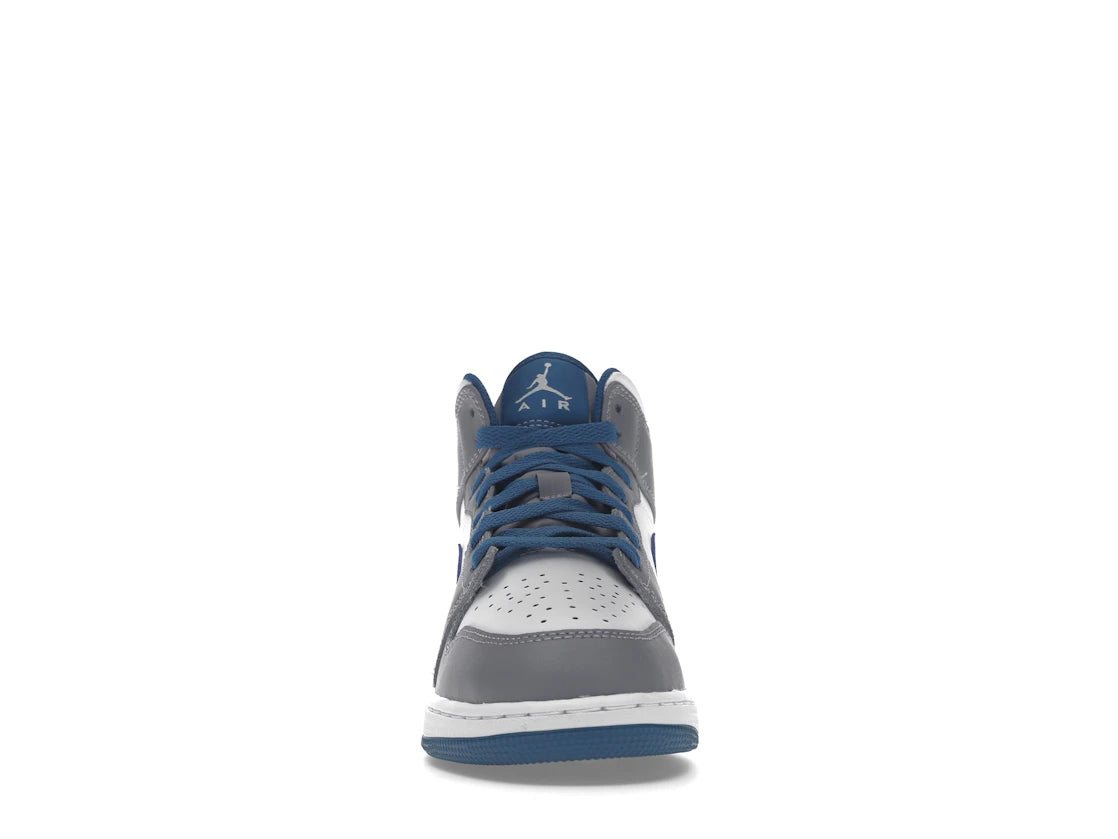 Jordan 1 Mid True Blue Cement