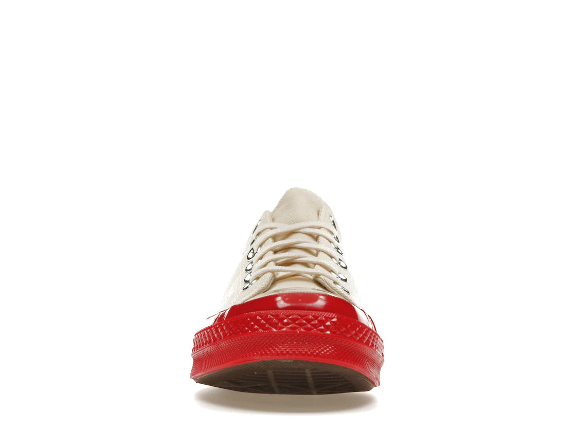 Converse Chuck Taylor All Star 70 Ox Comme des Garcons PLAY Egret Red Midsole