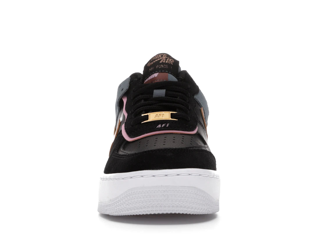 Nike Air Force 1 Low Shadow Black Light Arctic Pink Claystone Red