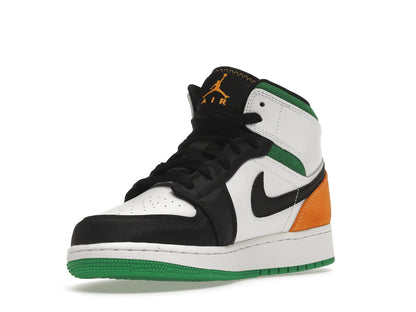 Jordan 1 Mid SE White Laser Orange Lucky Green