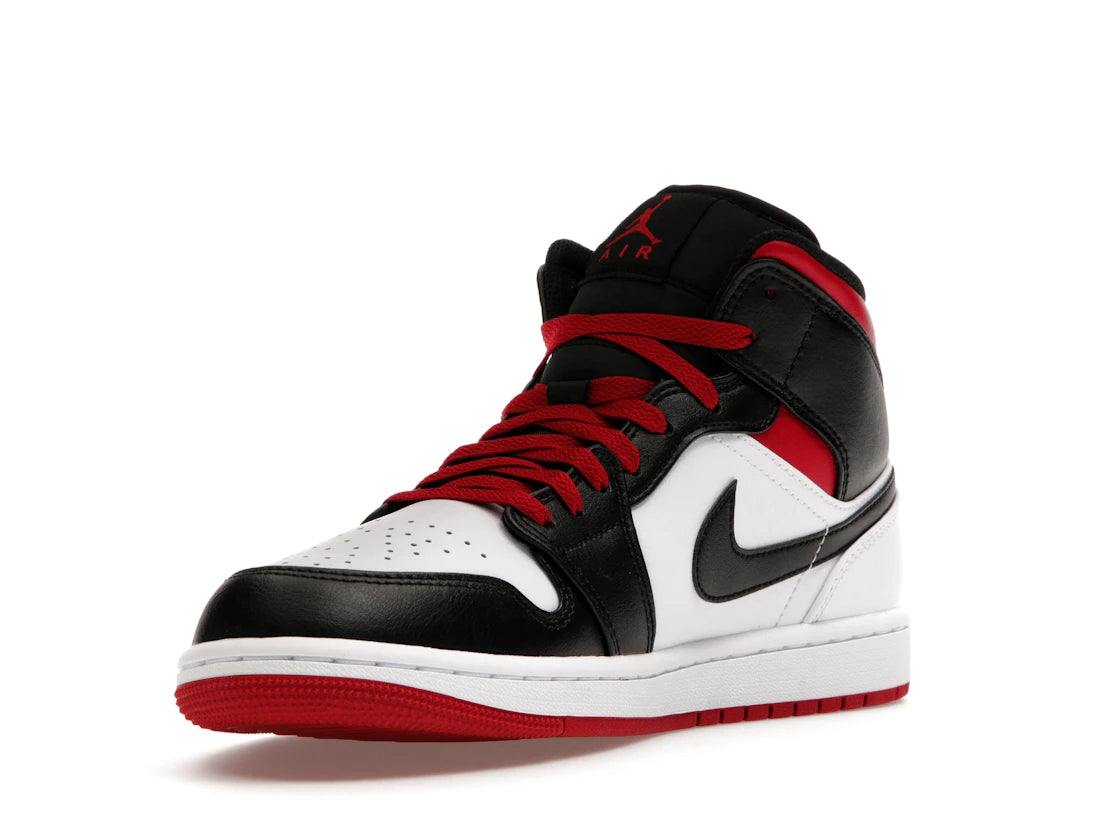 Jordan 1 Mid Gym Red Black Toe