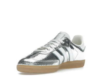 adidas Samba OG Silver Metallic Cracked Leather