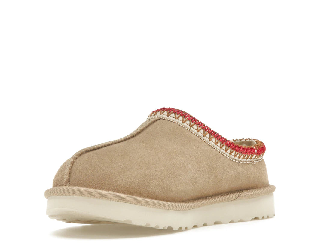 Pantoufles UGG Tasman couleur sable cerise foncé (Femme)