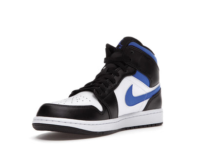 Jordan 1 Mid White Black Racer Blue