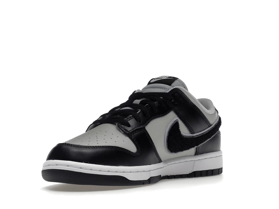 Nike Dunk Low Chenille Swoosh Black Grey