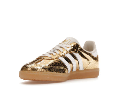 adidas Samba OG Gold Metallic Cracked Leather